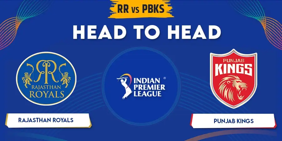 RR vs PBKS Head To Head Record - IPL 2023