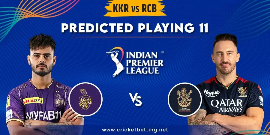 KKR vs RCB Predicted Playing 11 - IPL 2023 Match 9