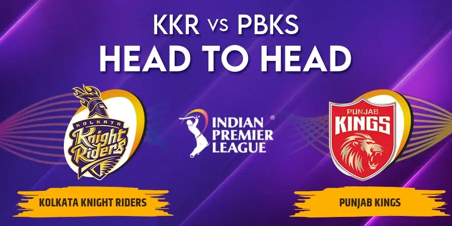 KKR vs PBKS Head To Head Record - IPL 2023