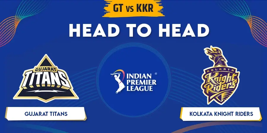 GT vs KKR Head To Head Record - IPL 2023