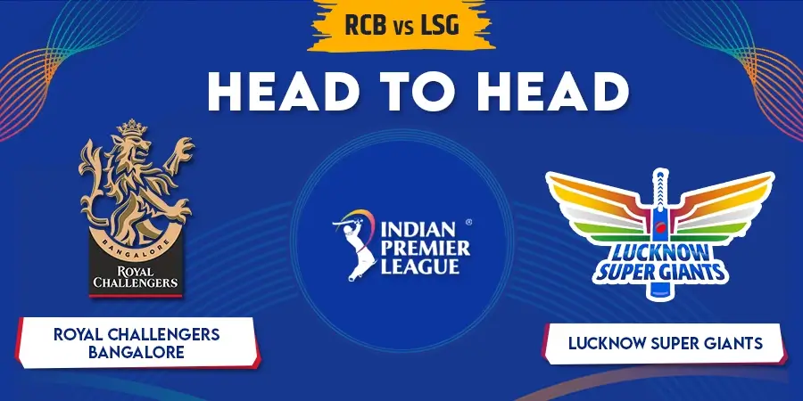 RCB vs LSG Head To Head Record - IPL 2023