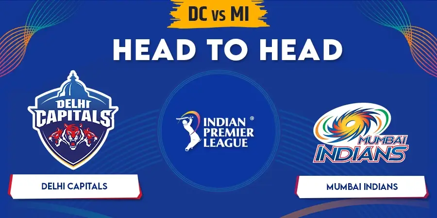 DC vs MI Head To Head Record - IPL 2023