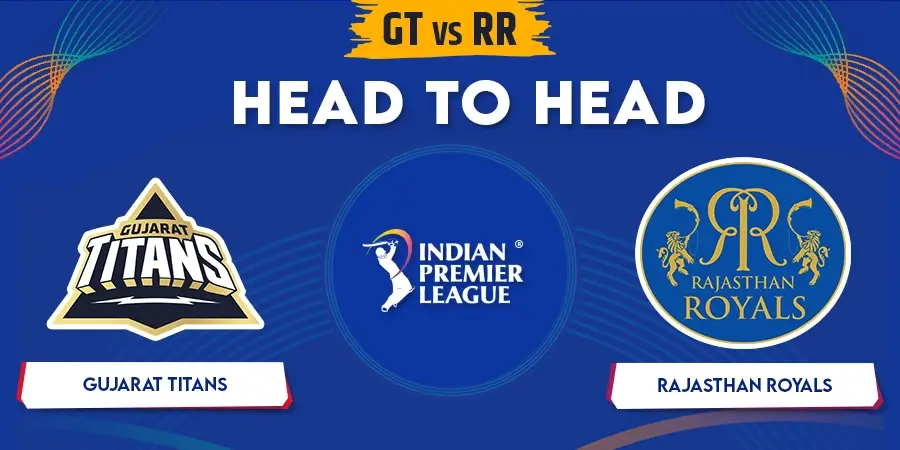 GT vs RR Head To Head Record - IPL 2023
