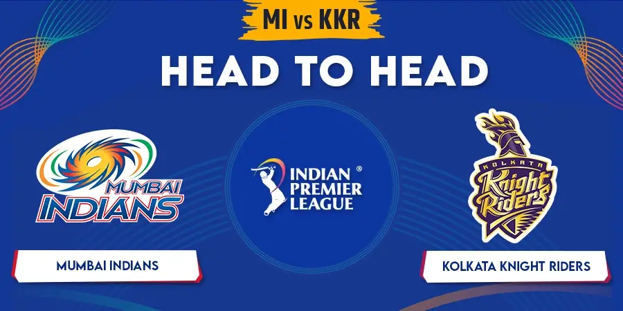 MI vs KKR Head To Head Record - IPL 2023