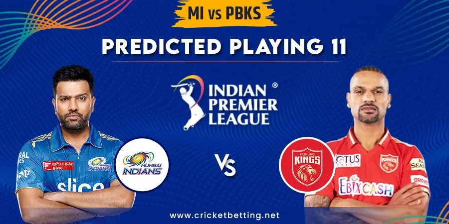 MI vs PBKS Predicted Playing 11 - IPL 2023 Match 31