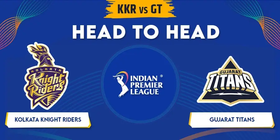 KKR vs GT Head To Head Record - IPL 2023