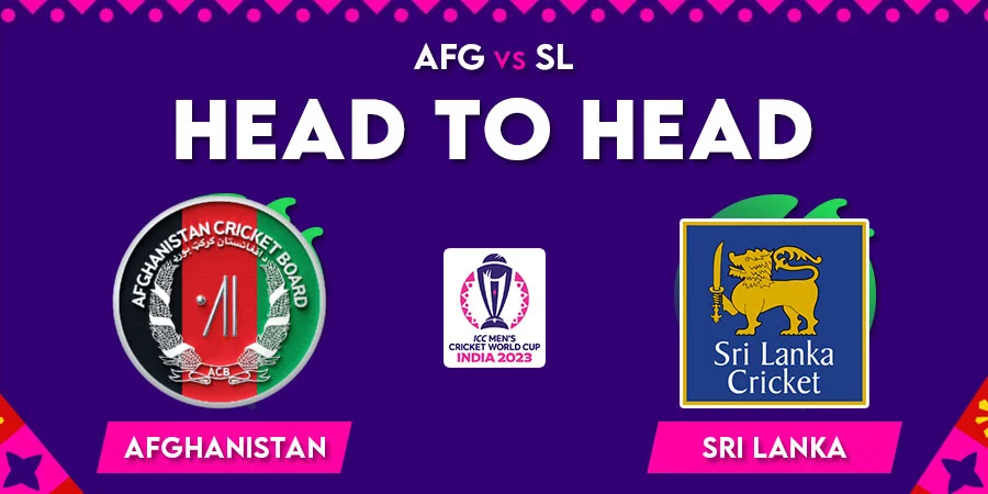 AFG vs SL Head To Head Record - Cricket World Cup 2023