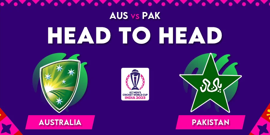 AUS vs PAK Head To Head Record - Cricket World Cup 2023