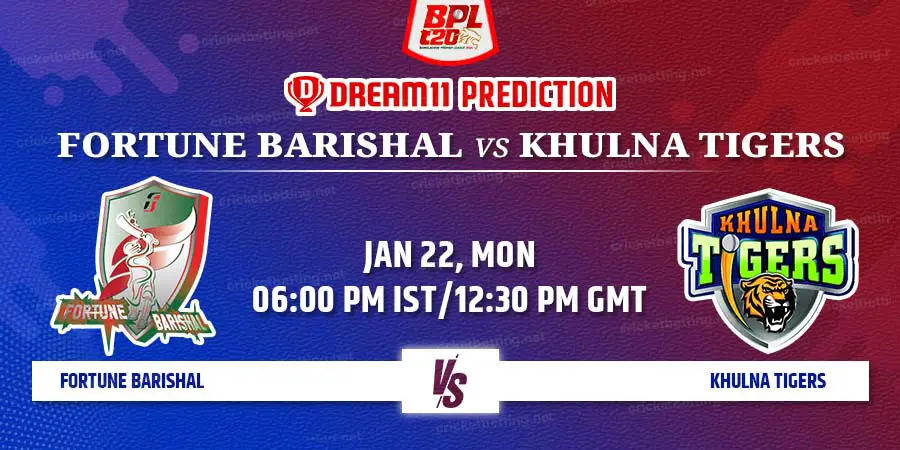 Fortune Barishal vs Khulna Tigers Dream11 Team Prediction BPL 2024 Match 06