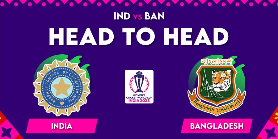 IND vs BAN Head To Head Record - Cricket World Cup 2023