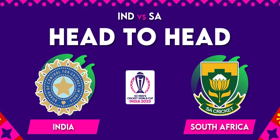 IND vs SA Head To Head Record - Cricket World Cup 2023