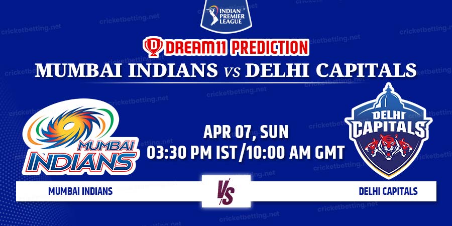 Mumbai Indians vs Delhi Capitals Dream11 Team Prediction IPL 2024 Match 20