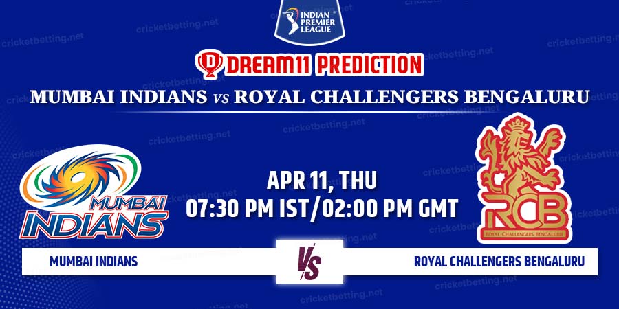 Mumbai Indians vs Royal Challengers Bengaluru Dream11 Team Prediction IPL 2024 Match 25