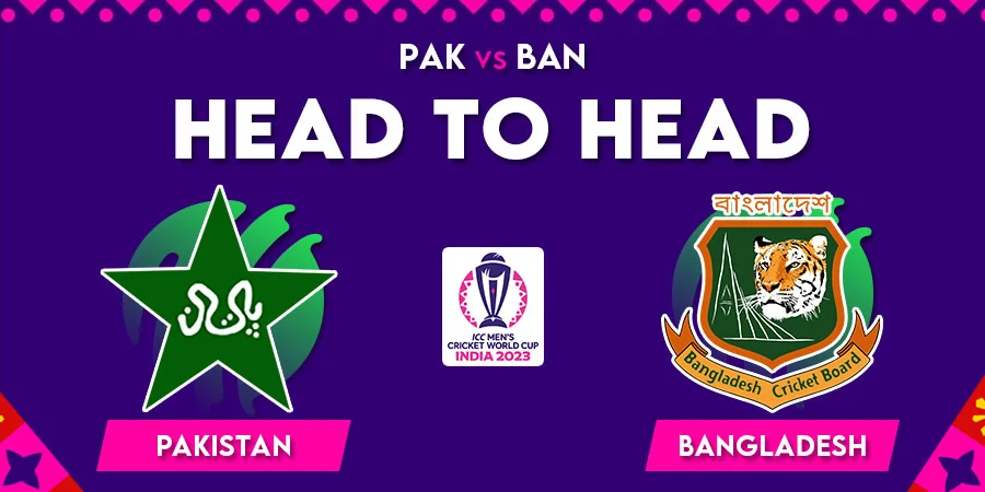 PAK vs BAN Head To Head Record - Cricket World Cup 2023