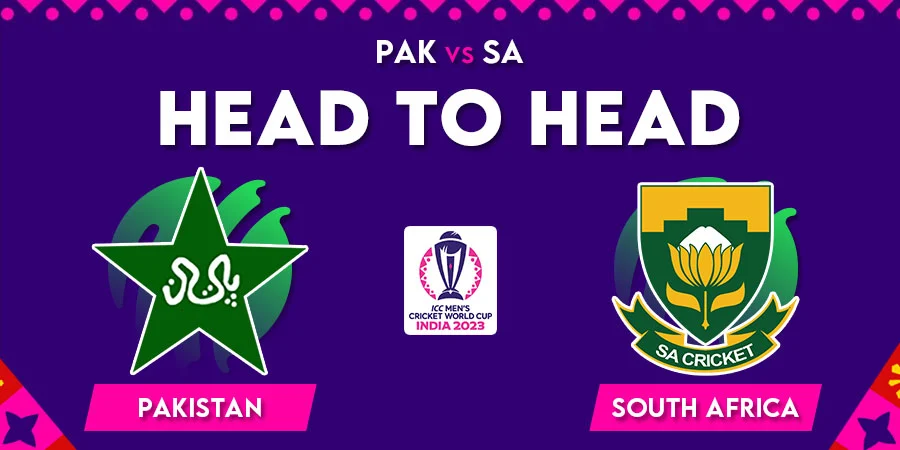 PAK vs SA Head To Head Record - Cricket World Cup 2023