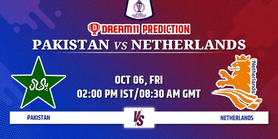 PAK vs NED Dream11 Team Prediction World Cup 2023