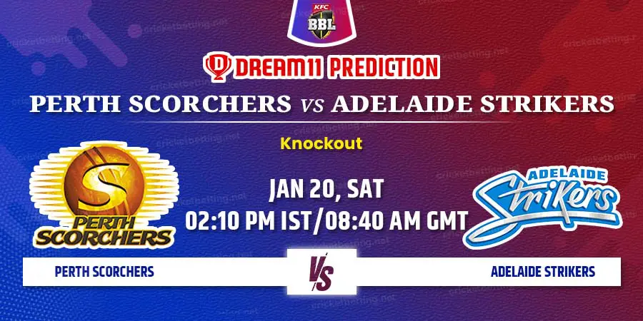 Perth Scorchers vs Adelaide Strikers Dream11 Team Prediction BBL 2024 Knockout Match