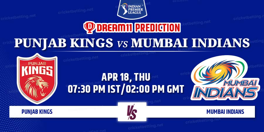 Punjab Kings vs Mumbai Indians Dream11 Team Prediction IPL 2024 Match 33