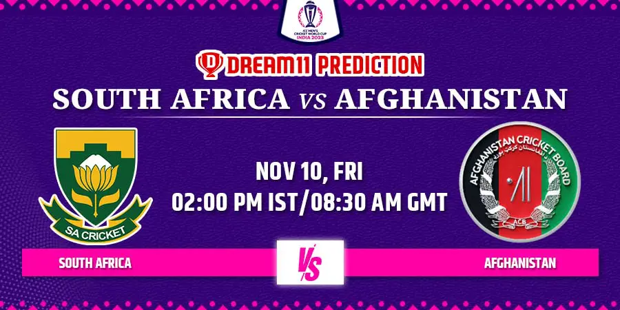 SA vs AFG Dream11 Team Prediction Cricket World Cup 2023
