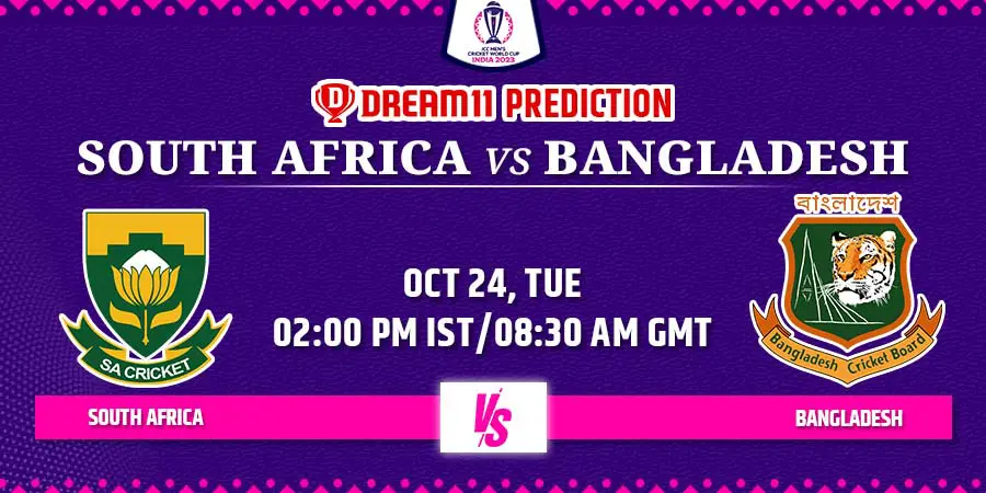 SA vs BAN Dream11 Team Prediction Cricket World Cup 2023
