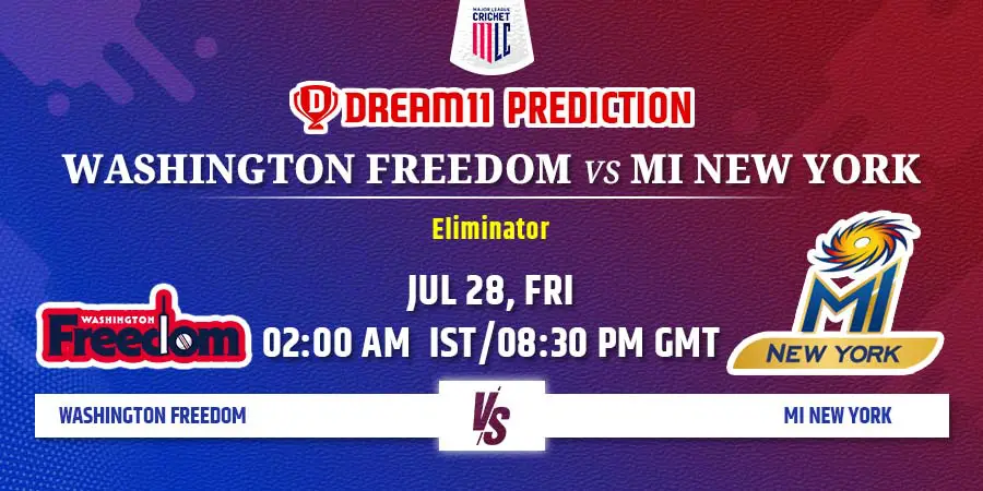 WAF vs MINY Dream11 Team Prediction Eliminator MLC 2023