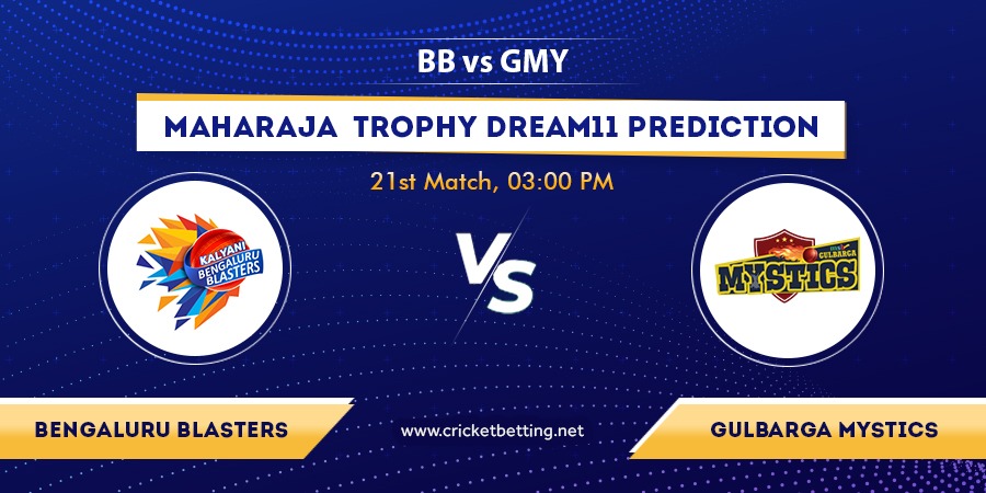 Maharaja Trophy T20 BB vs GMY Dream11 Team Prediction