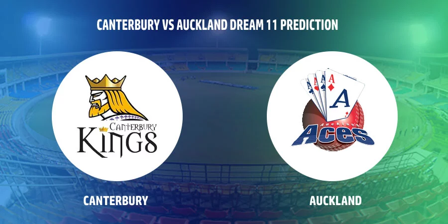 Super Smash T20 2021-22 - Canterbury Kings (CTB) vs Auckland Aces (AA) T20 Match Today Dream11 Prediction, Playing 11, Captain, Vice Captain, Head to Head