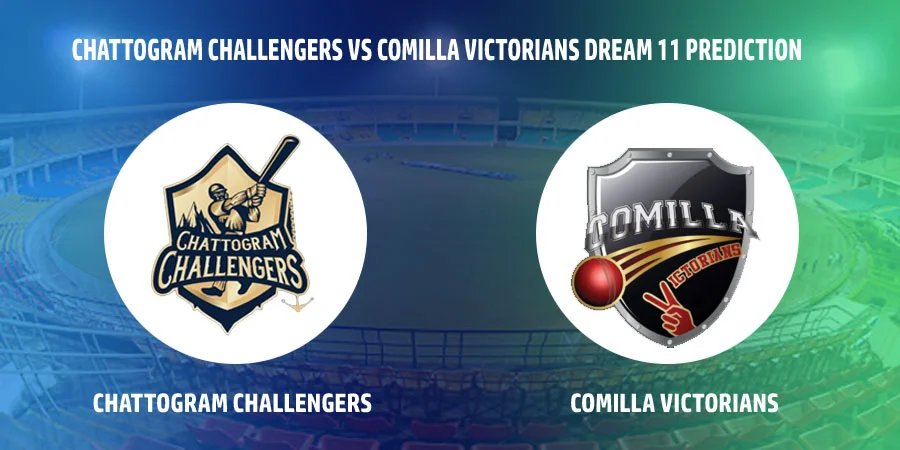 Chattogram Challengers (CCH) vs Comilla Victorians (COV) T20 Match Today Dream11 Prediction, Playing 11, Captain, Vice Captain, Head to Head - Bangladesh Premier League 2022