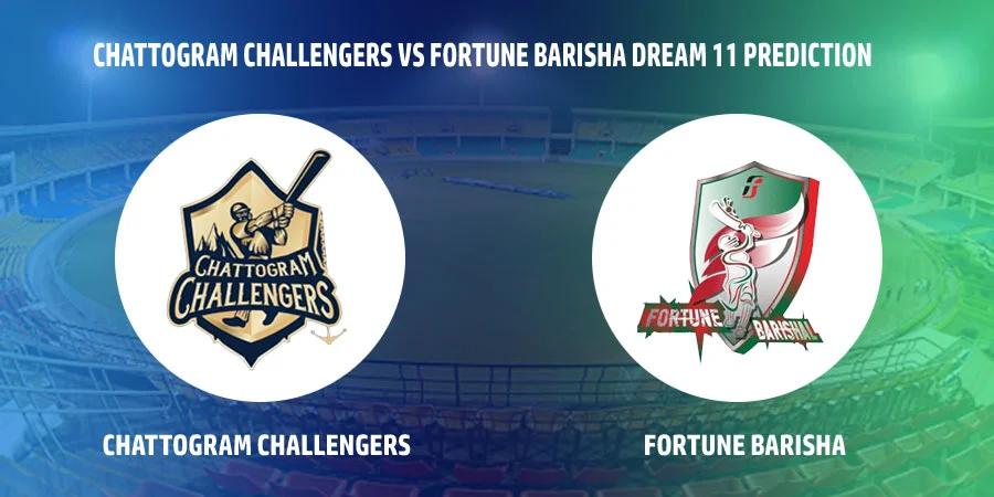 Chattogram Challengers (CCH) vs Fortune Barishal (FBA) T20 Match Today Dream11 Prediction, Playing 11, Captain, Vice Captain, Head to Head - Bangladesh Premier League 2022