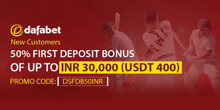Use an exclusive bonus code to claim a 50% First Deposit Bonus up to INR 30,000 (USDT 400) 