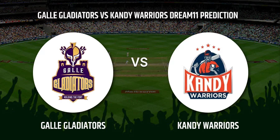 Galle Gladiators (GG) vs Kandy Warriors (KW) T20 Match Today Dream11 Prediction, Playing 11, Captain, Vice Captain, Head to Head LPL 2021