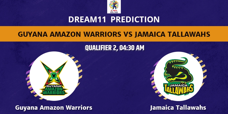 GUY vs JAM Dream11 Team Qualifier 2 Prediction CPL 2022