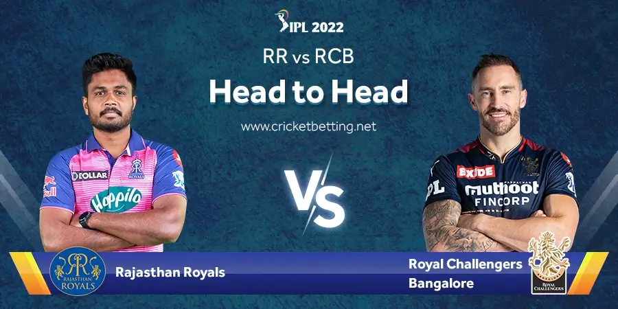RR vs RCB Head To Head Records - IPL 2022