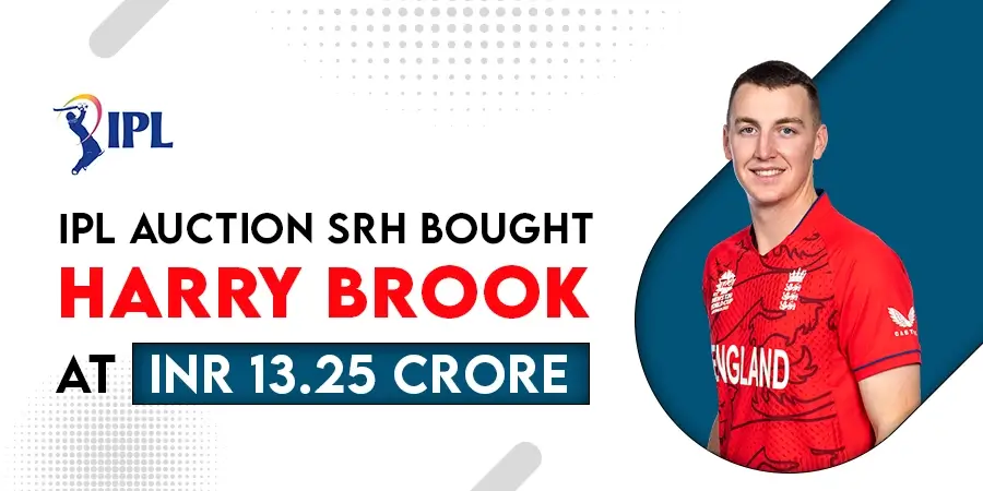 IPL Auction 2023 - SRH buys Harry Brook at INR 13.25 crore