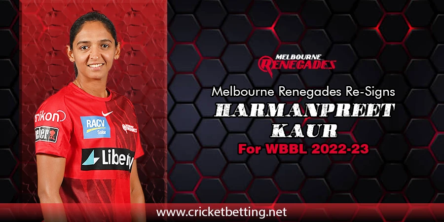 WBBL 2022-23: Harmanpreet Re-signs With Melbourne Renegades