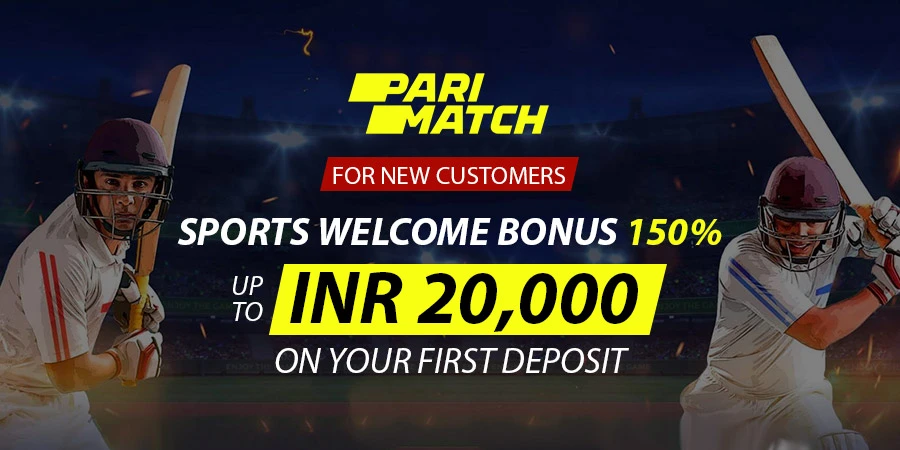 Claim an Exclusive 150% up to INR 20,000 Sports Welcome Bonus on your First Deposit at Parimatch