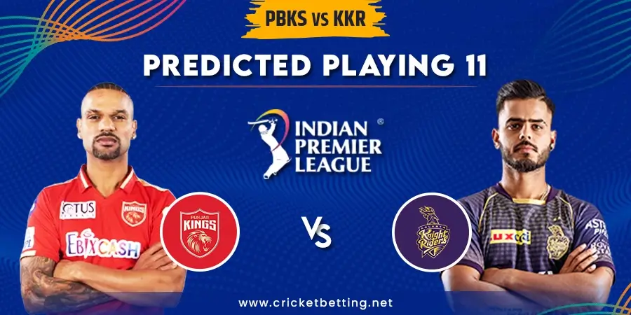 PBKS vs KKR Predicted Playing 11 - IPL 2023 Match 2