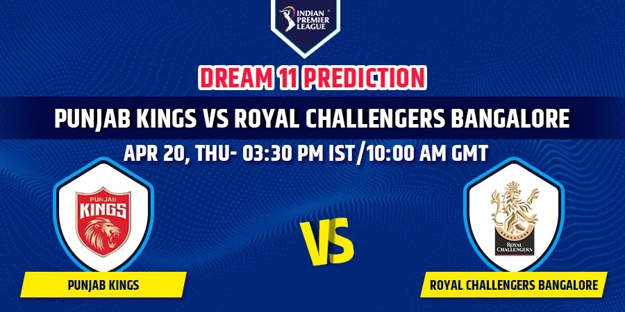 PBKS vs RCB Dream11 Team Prediction IPL 2023
