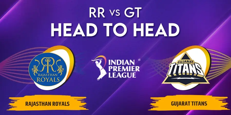 RR vs GT Head To Head Record - IPL 2023