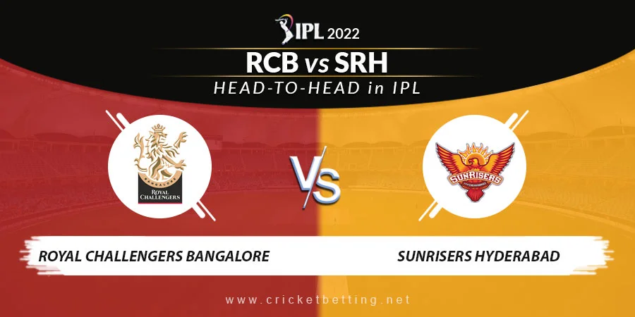 RCB vs SRH Head To Head Record - IPL 2022