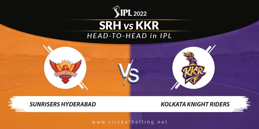 SRH vs KKR Head To Head Record - IPL 2022