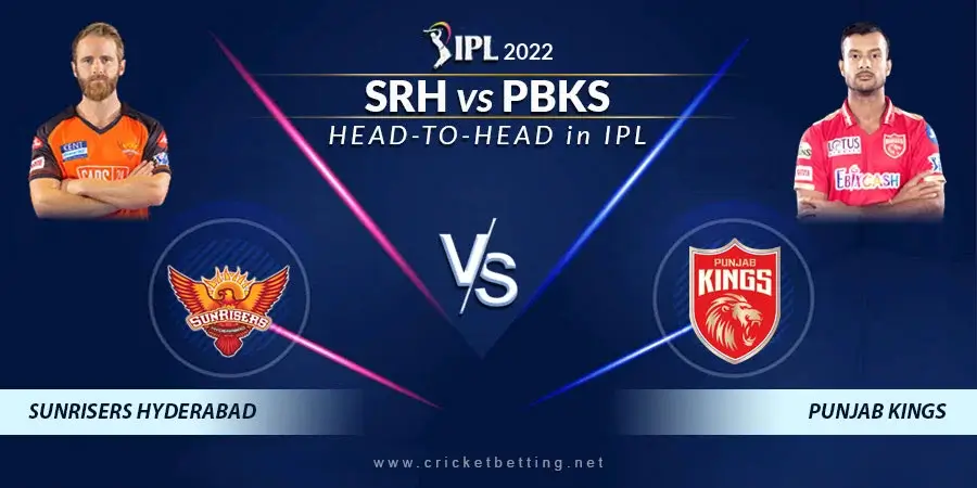 SRH vs PBKS Head To Head Records - IPL 2022