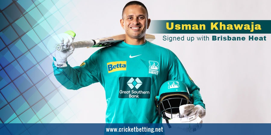 Usman Khwaja to lead Brisbane Heat after signing 4-year contract